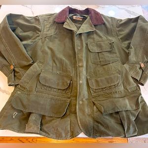 Vintage Waxed-Hinson Bodyguard bird hunting jacket